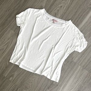 NWOT JUICY COUTURE White Cropped T-Shirt, XS